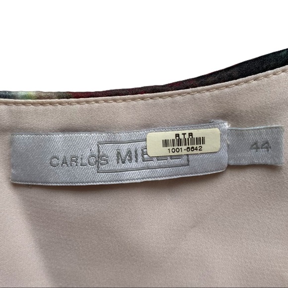 Carlos Miele Silk Abstract Single Shoulder SZ 44 - Picture 7 of 9